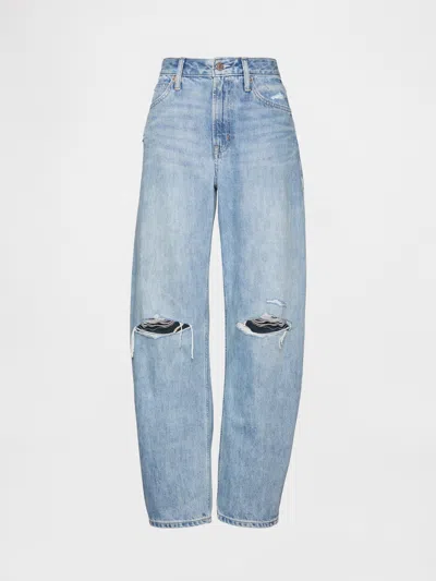 Gap Curvy High Rise Barrel Jeans In Light Wash