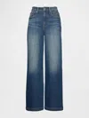Gap Curvy High Rise Stride Wide-leg Jeans In Blue