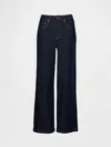 Gap Curvy High Rise Stride Wide-leg Jeans In Blue