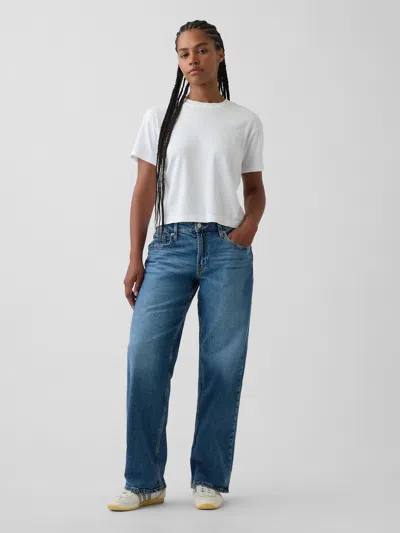 Gap Curvy Low Rise '90s Loose Jeans In Purple