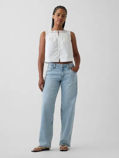 Gap Curvy Low Rise '90s Loose Jeans In Purple