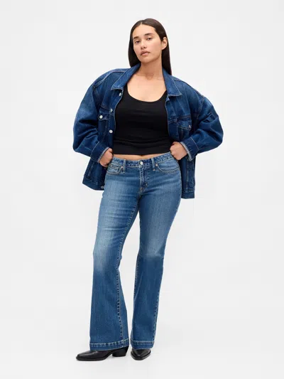 Gap Curvy Low Rise Long & Lean Jeans In Purple