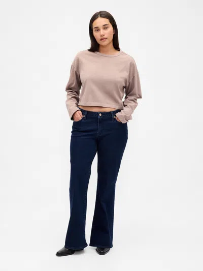 Gap Curvy Low Rise Long & Lean Jeans In Purple