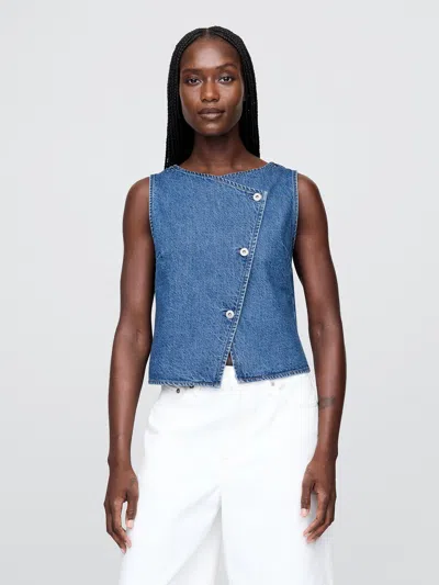 Gap Denim Asymmetrical Vest