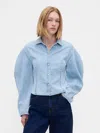 Gap Denim Balloon-sleeve Shirt