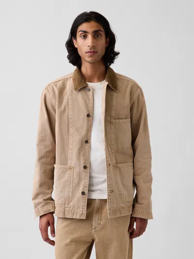 Gap Denim Barn Jacket In Gold Digger