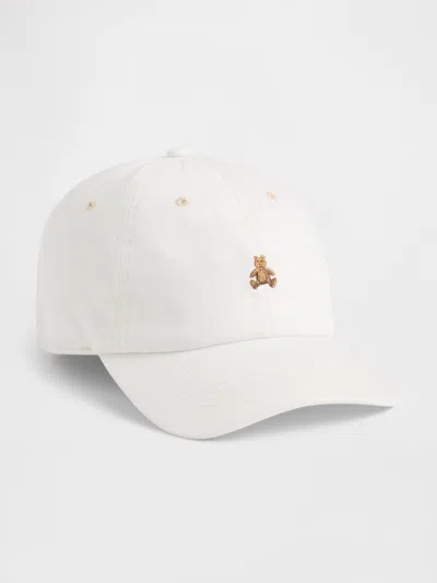 Gap Denim Brannan Bear Baseball Hat In White