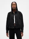 Gap Denim Bubble Jacket In Black