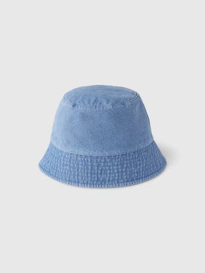 Gap Denim Bucket Hat In Blue Denim Wash