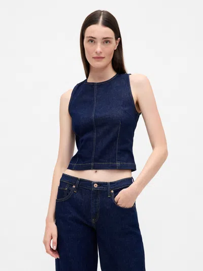 Gap Denim Crop Shell Tank Top