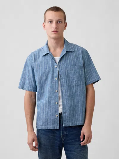 Gap Denim Dobby Resort Shirt