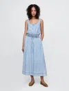 Gap Denim Easy Maxi Skirt In Light Wash
