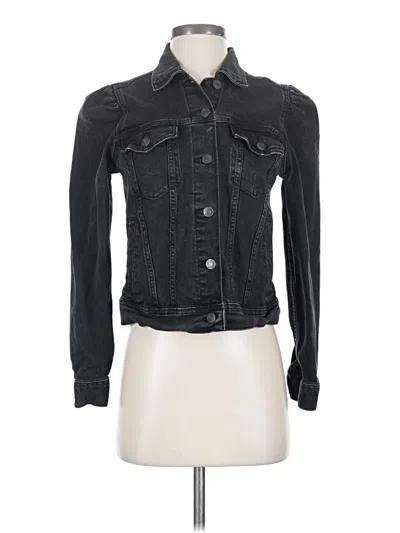 Pre-owned Gap Denim Jacket In Black