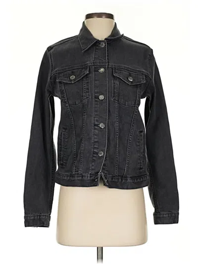 Pre-owned Gap Denim Jacket In Black