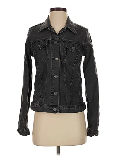 Pre-owned Gap Denim Jacket In Black