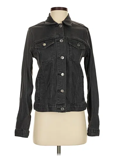 Pre-owned Gap Denim Jacket In Black