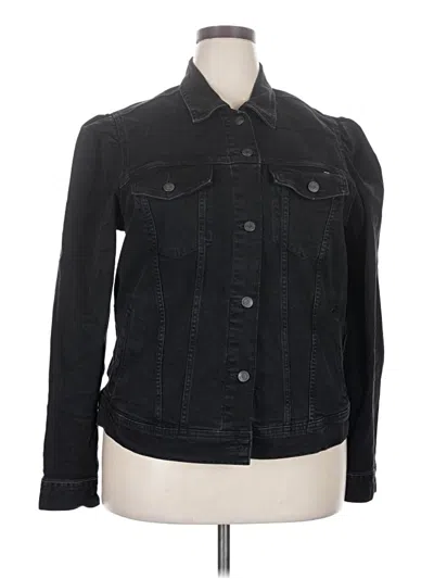 Pre-owned Gap Denim Jacket In Black