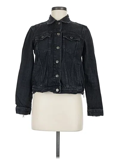 Pre-owned Gap Denim Jacket In Black