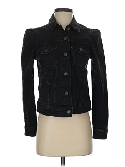 Pre-owned Gap Denim Jacket In Black