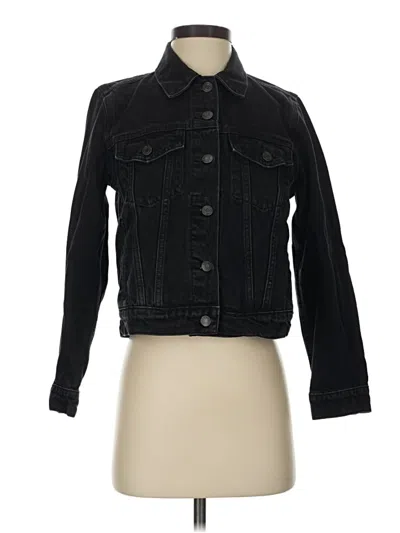 Pre-owned Gap Denim Jacket In Black