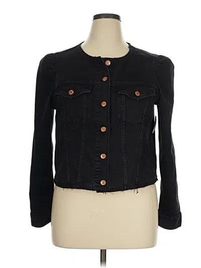 Pre-owned Gap Denim Jacket In Black