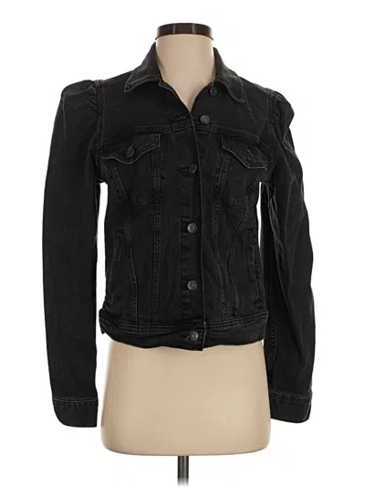 Pre-owned Gap Denim Jacket In Black