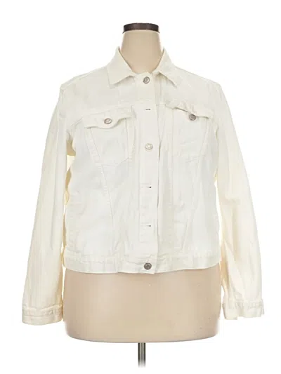 Pre-owned Gap Denim Jacket In Ivory