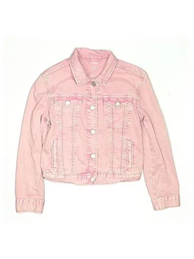 Pre-owned Gap Kids' Denim Jacket In Pink