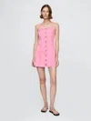 Gap Denim Mini Dress In French Pink