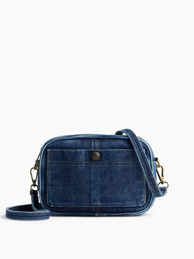Gap Denim Pocket Crossbody In Dark Wash