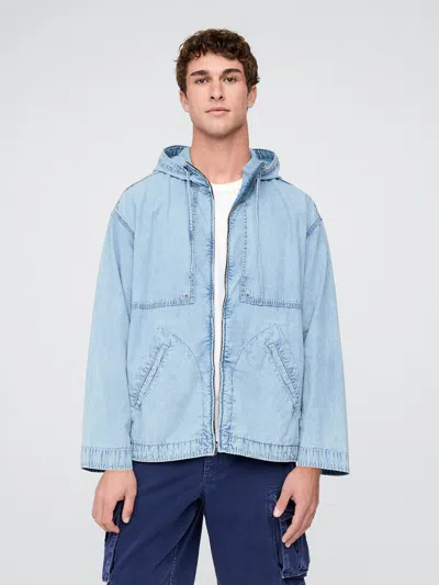 Gap Denim Ripstop Oversized Anorak Zip Jacket