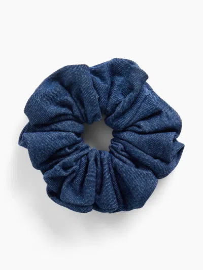 Gap Denim Scrunchie In Dark Wash