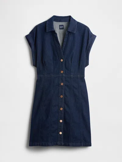 Gap Denim Seamed Mini Dress