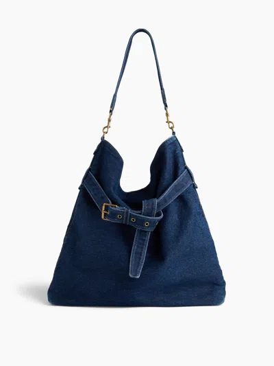 Gap Denim Shoulder Bag In Dark Wash