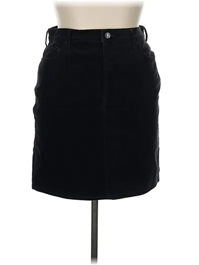 Pre-owned Gap Denim Skirt In Black