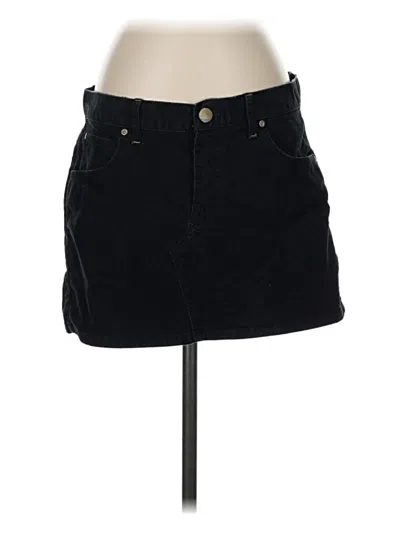 Pre-owned Gap Denim Skirt In Black