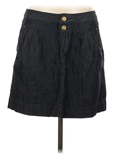 Pre-owned Gap Denim Skirt In Black