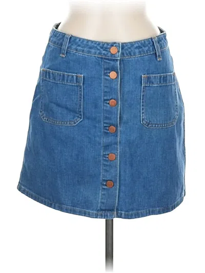 Pre-owned Gap Denim Skirt In Blue