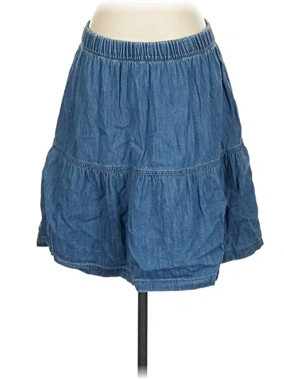Pre-owned Gap Denim Skirt In Blue