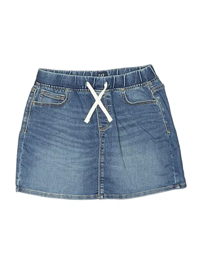 Pre-owned Gap Kids' Denim Skirt In Blue