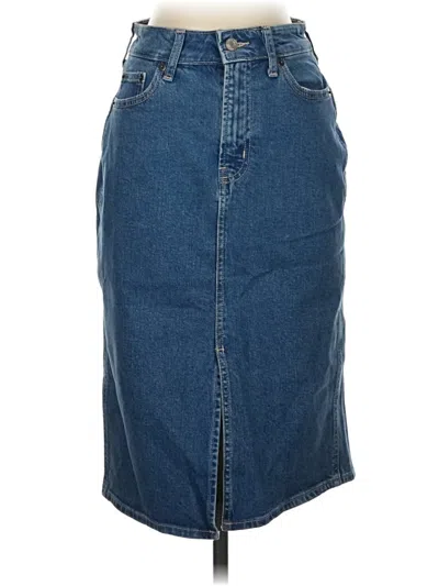 Pre-owned Gap Denim Skirt In Blue