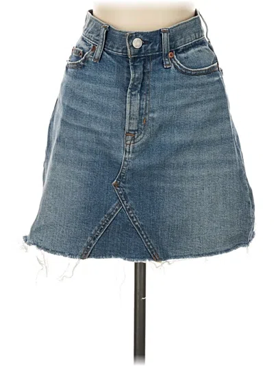 Pre-owned Gap Denim Skirt In Blue