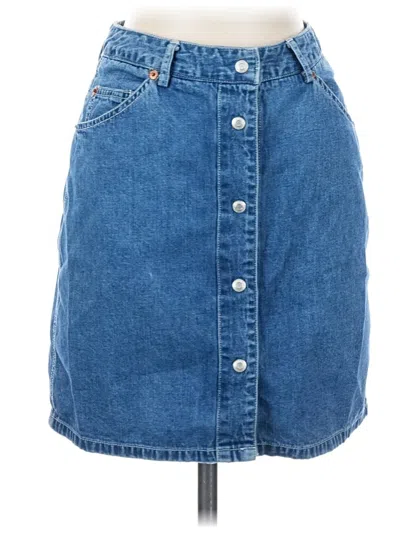 Pre-owned Gap Denim Skirt In Blue