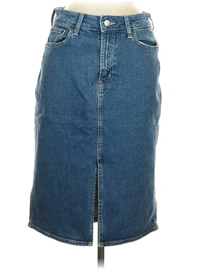 Pre-owned Gap Denim Skirt In Blue