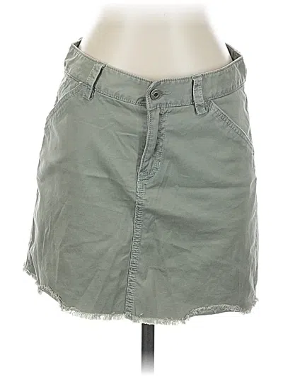 Pre-owned Gap Denim Skirt In Gray