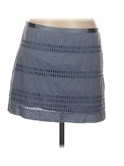 Pre-owned Gap Denim Skirt In Gray