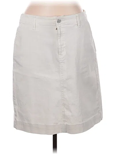 Pre-owned Gap Denim Skirt In Gray