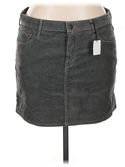 Pre-owned Gap Denim Skirt In Gray