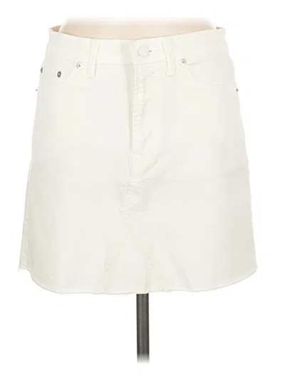 Pre-owned Gap Denim Skirt In Ivory