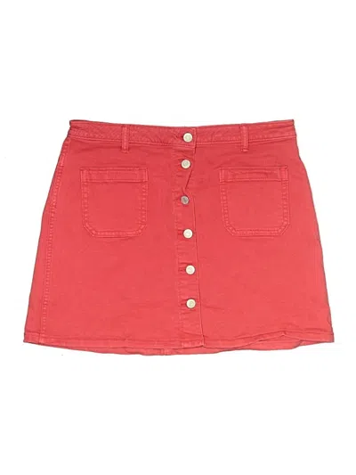 Pre-owned Gap Denim Skirt In Red